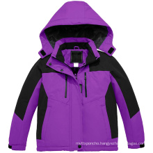 2021 Girls' Waterproof Ski Jacket Warm Winter Snow Coat Fleece Raincoats Rain Jacket